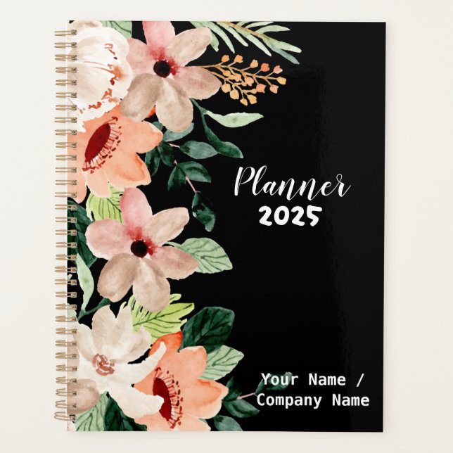 Watercolor Floral Planner (Front)