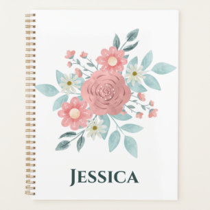 Watercolor Floral Planner
