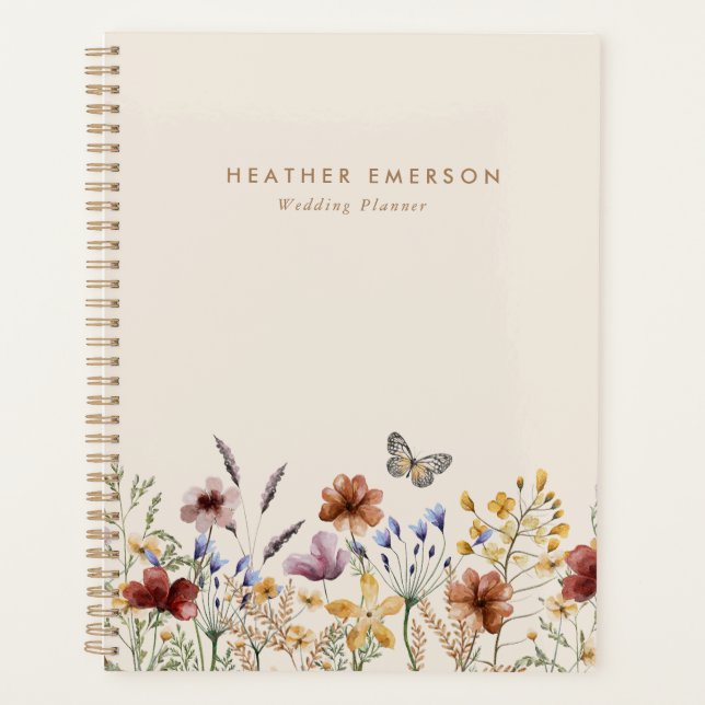 Watercolor Floral Planner (Front)