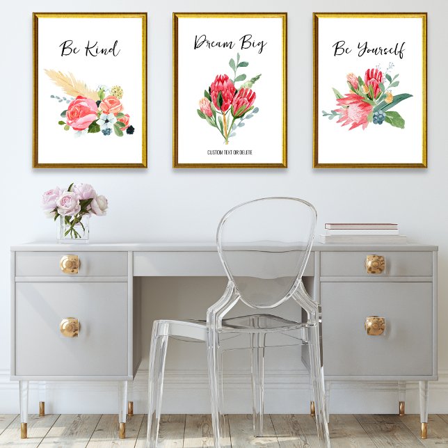 Watercolor Floral Positive Affirmation Custom Text (Creator Uploaded)