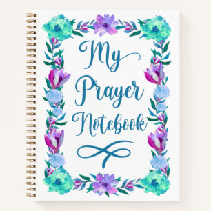Watercolor Floral Prayer Notebook