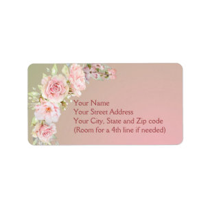 Watercolor Floral Return Address Label