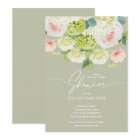 Watercolor Floral Sage Green Bridal Shower