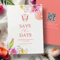 Watercolor Floral Save The Date