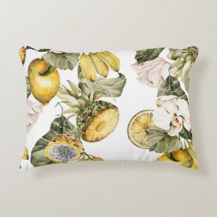Watercolor floral seamless pattern. Hand painted l Decorative Cushion