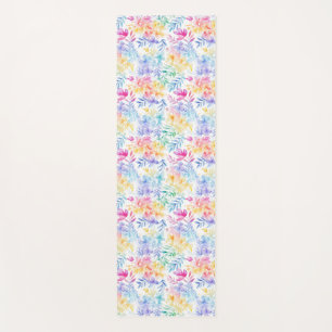 Watercolor Floral Seamless Pattern Yoga Mat