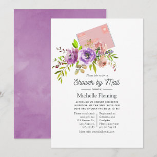 Watercolor Floral Spring Shower by Mail Invitation