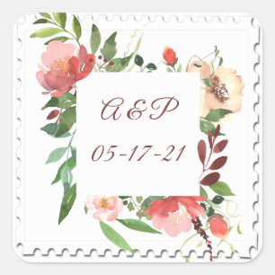 Watercolor Floral Sticker