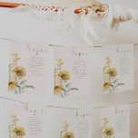 Watercolor Floral Sunflower Wedding Table Cards<br><div class="desc">This is an elegant sunflower table card template featuring beautiful watercolor sunflowers and hues of sage cream. All wording and fonts are editable on this rustic sunflower design. The only colours that are not editable are the colours of the watercolor floral design // For matching designs, search AURELIA in the...</div>