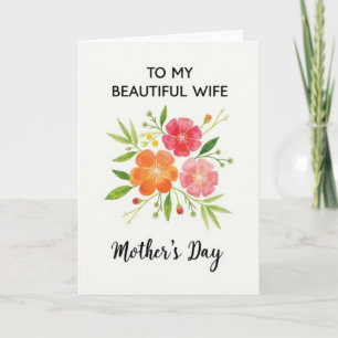 Watercolor Floral Thank You Card