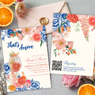 Watercolor floral That's Amore Bridal Shower Invitation