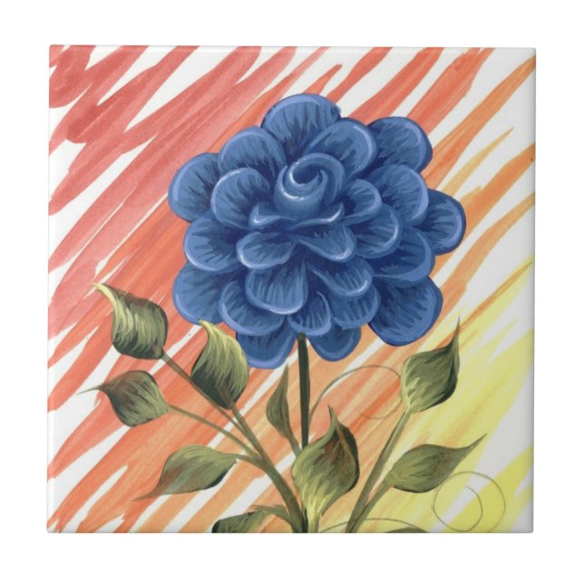 Watercolor Floral Tile 4 (Front)
