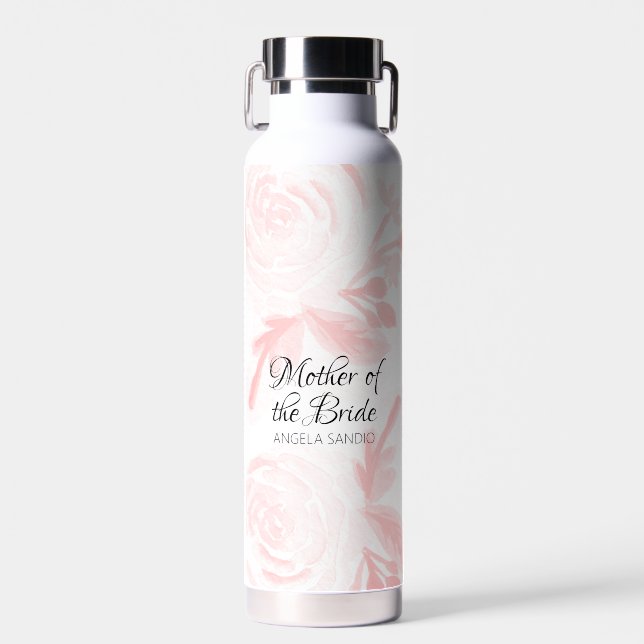 Watercolor Floral Wedding Gifts for Mother Water Bottle (Front)