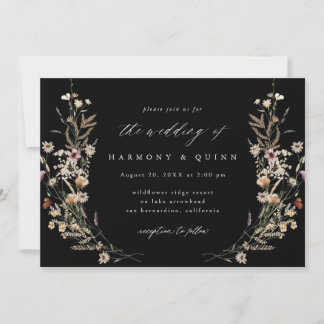 Watercolor Floral Wedding Invitation