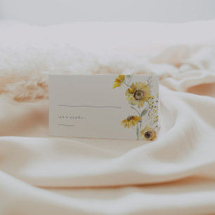 Watercolor Floral Wedding Place Card