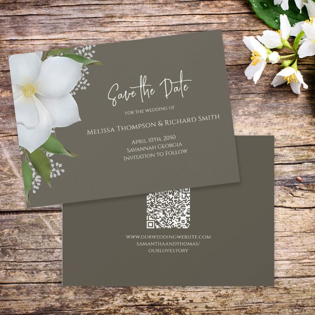Watercolor Floral Wedding Save the Date  (Creator Uploaded)