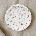Watercolor Floral Wildflower Spring Baby Shower Paper Plate<br><div class="desc">Watercolor Floral Wildflower Spring Baby Shower Paper Plates Little Wildflower Is On The Way!  A Little Wildflower Is On The Way Baby Shower Paper Plate.</div>