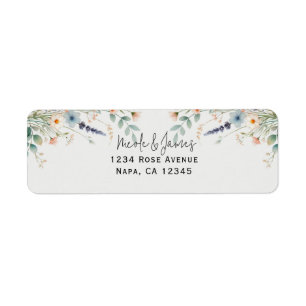 Watercolor Floral Wildflower Spring Wedding
