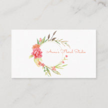 Watercolor Floral Wreath