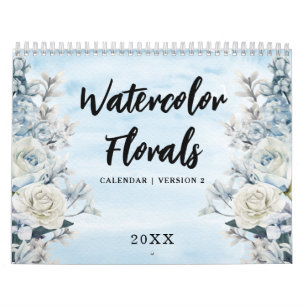 Watercolor Florals Calendar