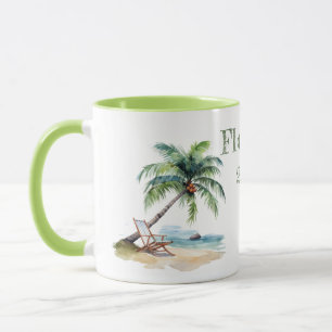 Watercolor Florida Beach Trip Mug