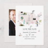 Watercolor Florida USA Destination Wedding Photo