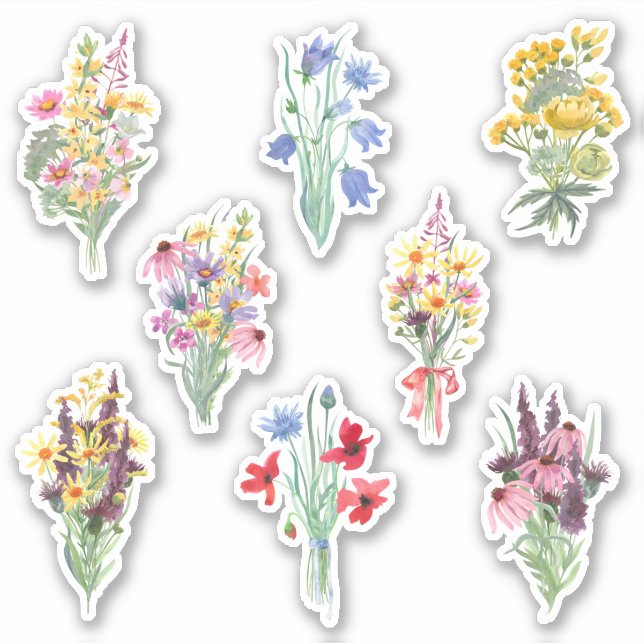 Watercolor Flower Bouquet Garden Themed (Front)