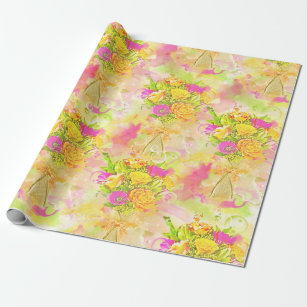 Flower Bouquet Wrapping Paper