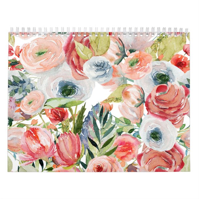 Watercolor Flower Calendar (Cover)