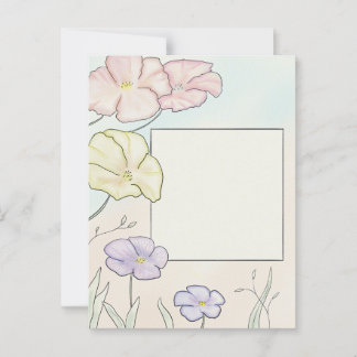 watercolor flower card for all occasions
