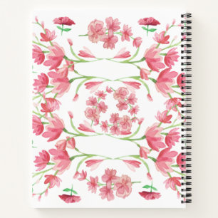 watercolor flower clipart,rose bouquet,pink flower notebook