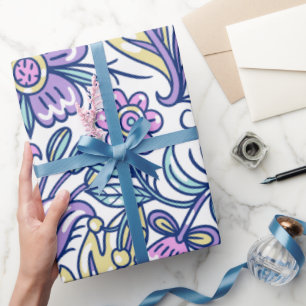 Watercolor Flower Colorful Nature Elegant Wrapping Paper