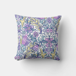 Watercolor Flower Colourful Nature Elegant     Cushion