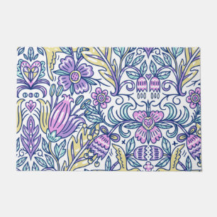 Watercolor Flower Colourful Nature Elegant Doormat