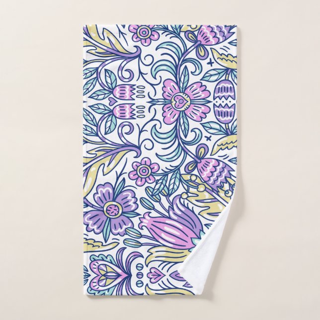 Watercolor Flower Colourful Nature Elegant   Hand Towel (Hand Towel)