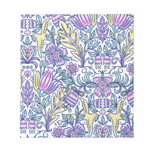 Watercolor Flower Colourful Nature Elegant       Notepad