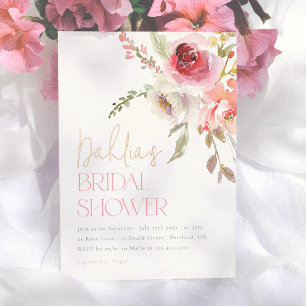 Watercolor Flower Garden Modern Bridal Shower