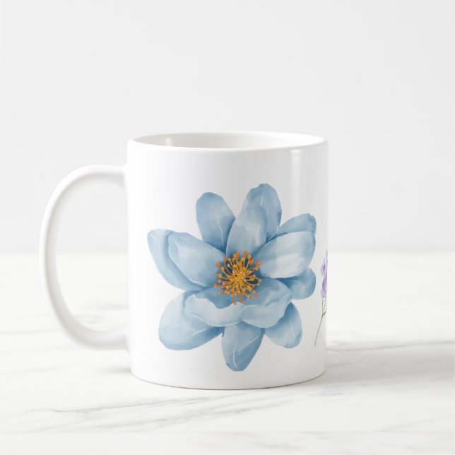 Watercolor Flower Mug (Left)