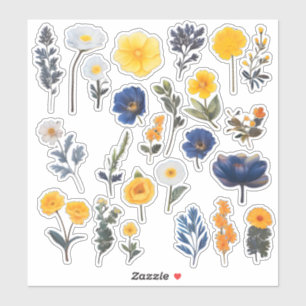 Watercolor Flower Scrapbook Stationery