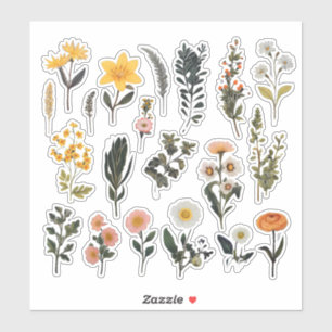 Watercolor Flower Scrapbook Stationery