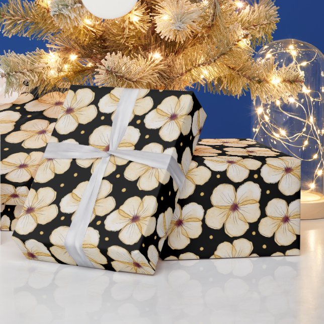 Watercolor Flower Seamless Pattern  Wrapping Paper (Holidays)