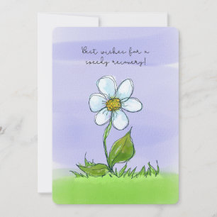 Watercolor Flower Speedy Recovery Get Well Soon