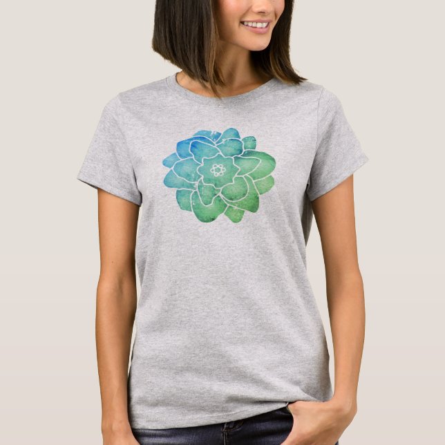 watercolor flower T-Shirt (Front)