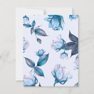 Watercolor Flowers 10 Card