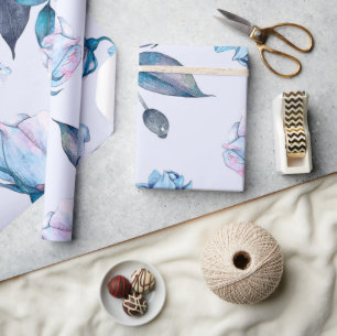 Watercolor Flowers 10 Wrapping Paper