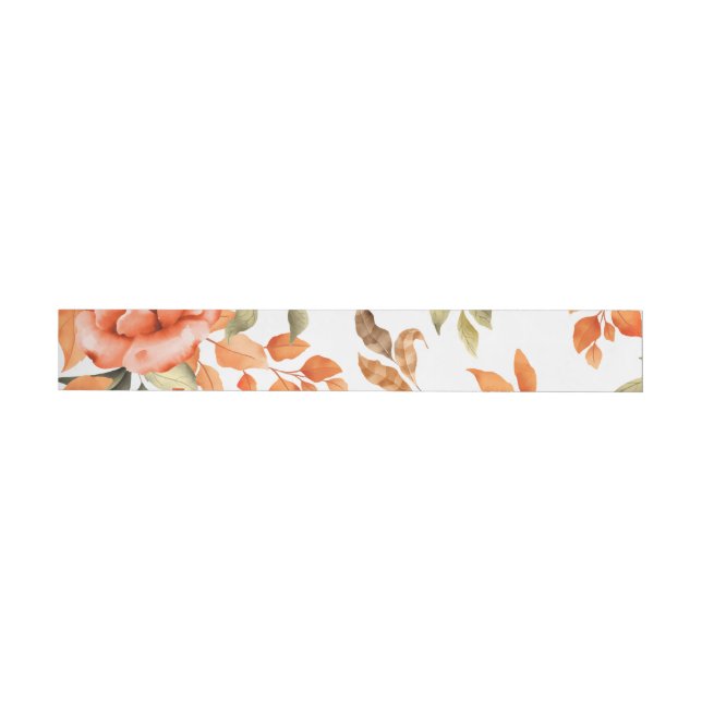 Watercolor Flowers 1 Wrap Around Label (Individual)
