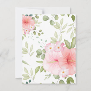 Watercolor Flowers 20 Card