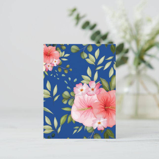 Watercolor Flowers 21 Postcard (Standing Front)
