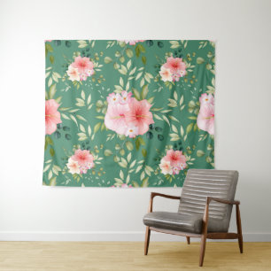 Watercolor Flowers 24 Tapestry