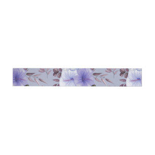 Watercolor Flowers 27 Wrap Around Label
